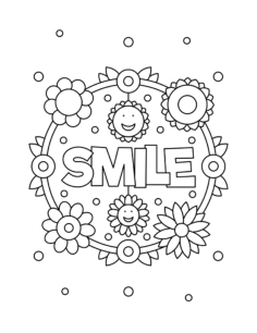 Flower Smile Flower Wreath For Kids Tracing Worksheets Pdf, Free Vectors File
